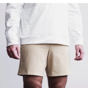 NOBULL Tour Short 7” in beige